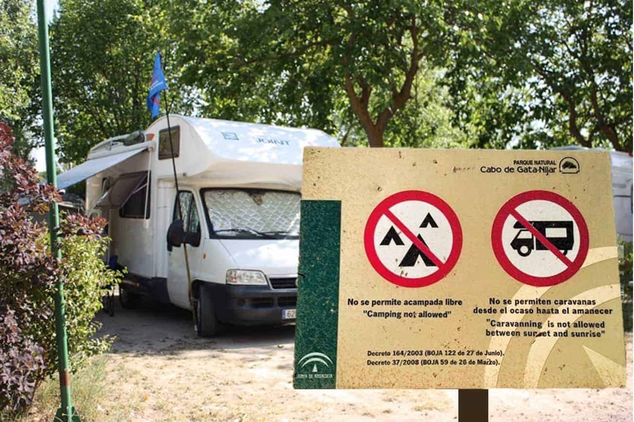 Señal Estacionamiento Parking Reservado para Autocaravanas